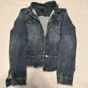 Kut Denim Jacket Raw Hem Size M